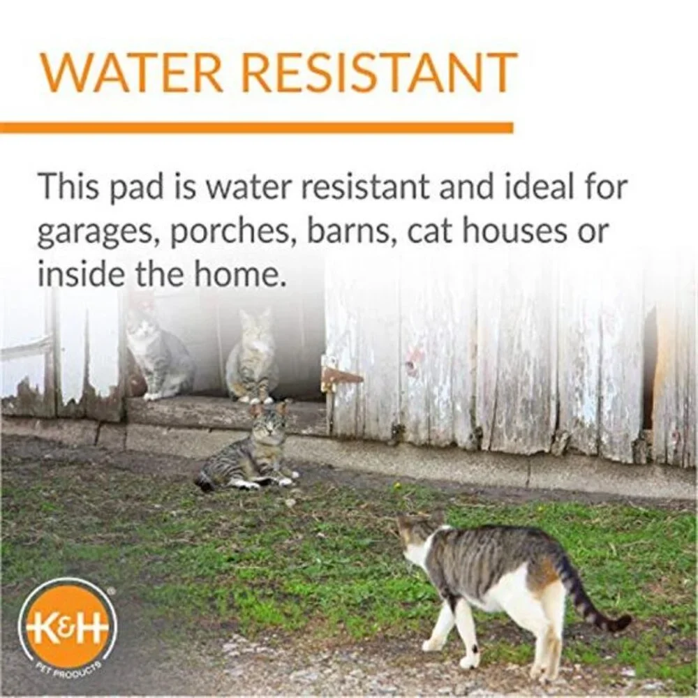Heated Cat Mat Outdoor Indoor Pet Warmer Waterproof Extreme Weather Small